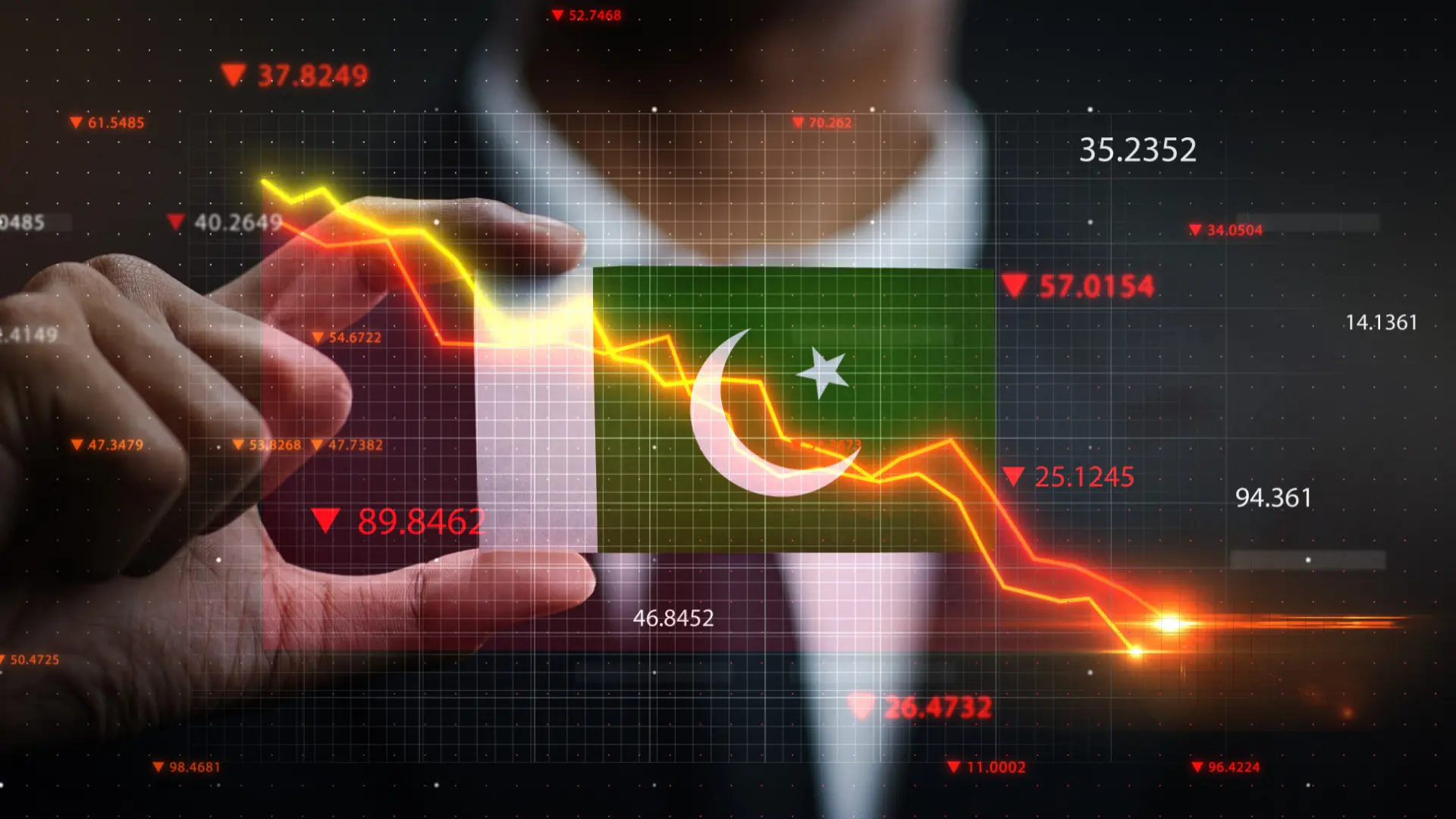 An infographic visualization of currency fluctuation.